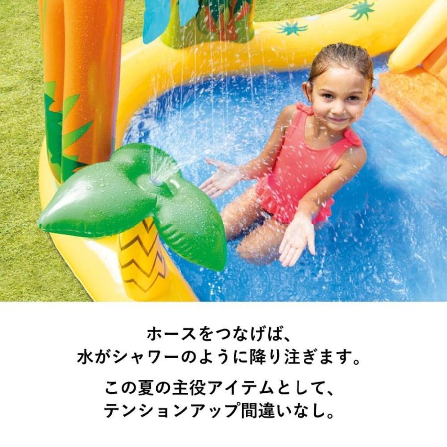 プール INTEX インテックス ダイナソー ビニールプール 大型 滑り台