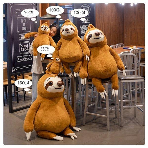 ナマケモノ ぬいぐるみ 人形 大きい なまけもの おもちゃ 玩具 可愛い かわいい ほほえみ ニコニコ 抱き枕 置物 お誕生日 130cm Mana1010 130 コウホウ 通販 Yahoo ショッピング