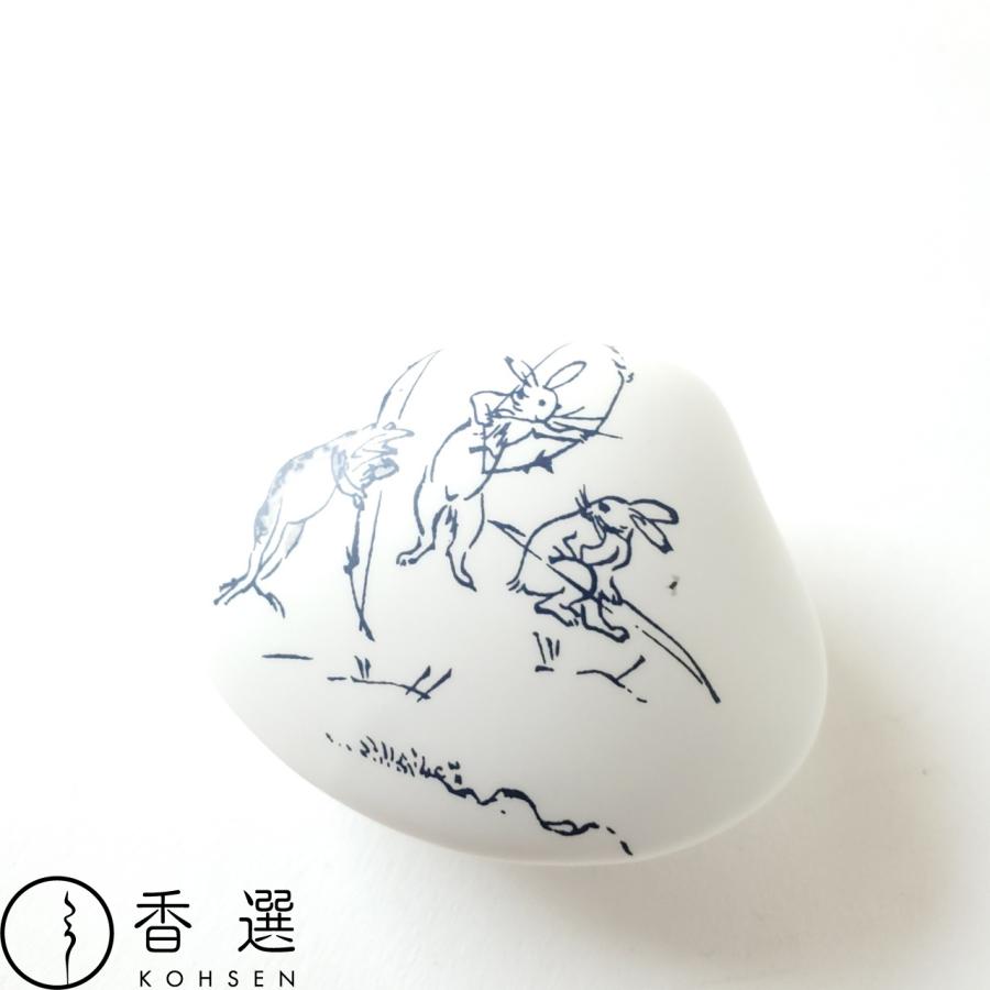 香彩堂 鳥獣戯画 貝合わせ 香皿 弓矢 ゆみや : お香・お線香