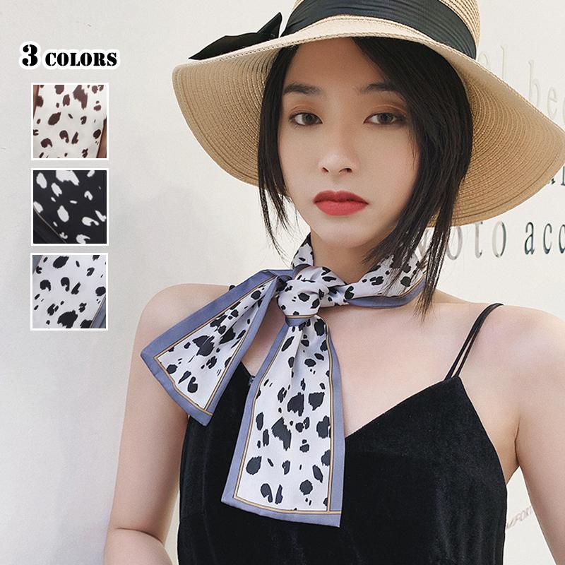 豹柄スカーフ バンダナ レディース ヒョウ柄 アニマル柄 レオパード柄 バッグスカーフ リボンスカーフ スカーフ Uv 対策 首元 日よけ ストール W 585 W 585 公羽商店 通販 Yahoo ショッピング