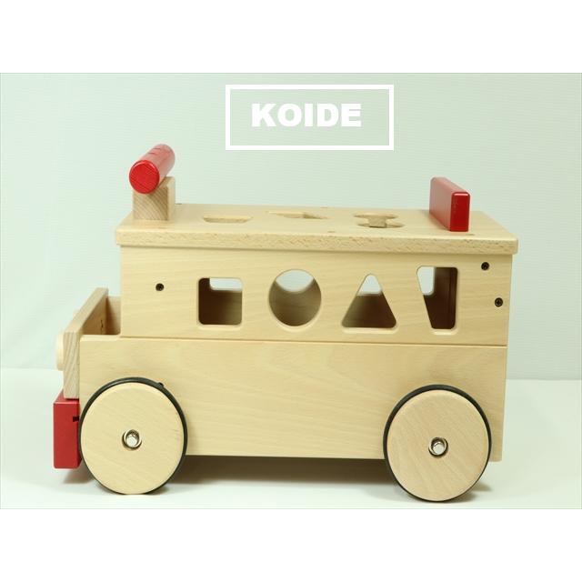 KOIDE 日本製木のおもちゃ 乗用バス : KOIDE 木のおもちゃ - 通販 