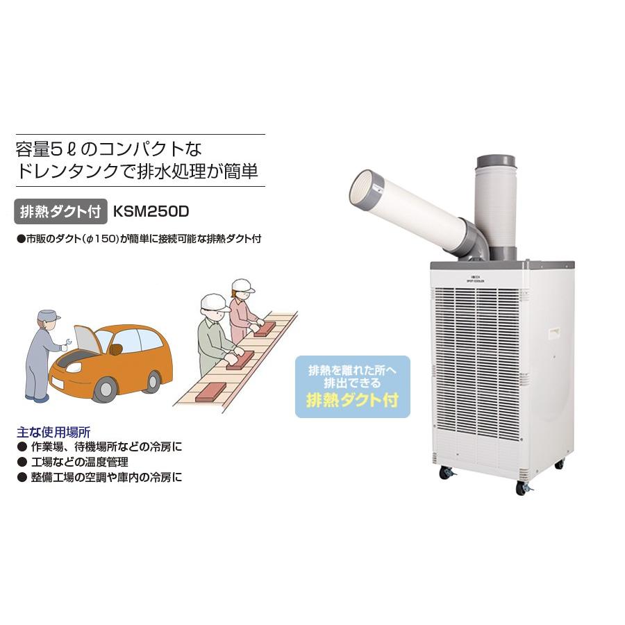 KSM250D 広電 スポットクーラー排熱ダクト付 スポットエアコン 省 