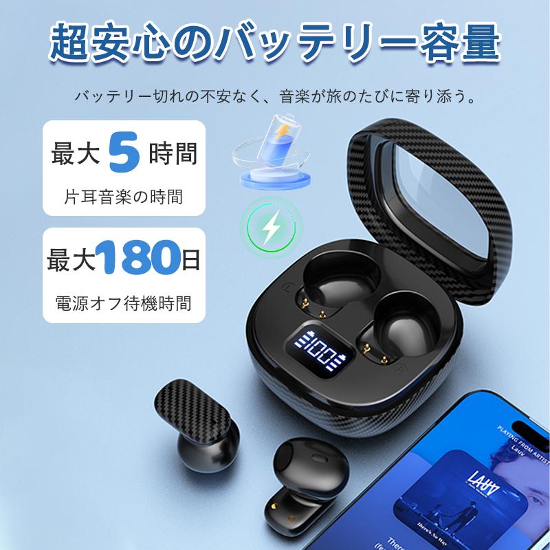 2026最新 ワイヤレスイヤホン Bluetooth5.3 Hi-Fi ブルートゥース