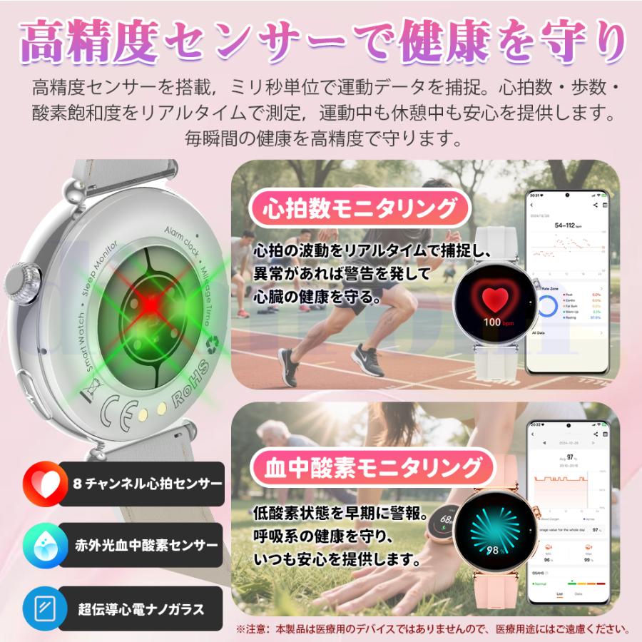 2026最新 スマートウォッチ ケットウ値 心拍数 血中酸素 血圧測定 体温