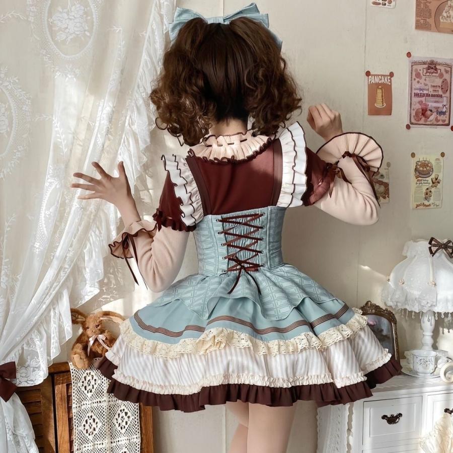 ロリータ ゆめかわ 森ガール ワンピース レディース コスプレ