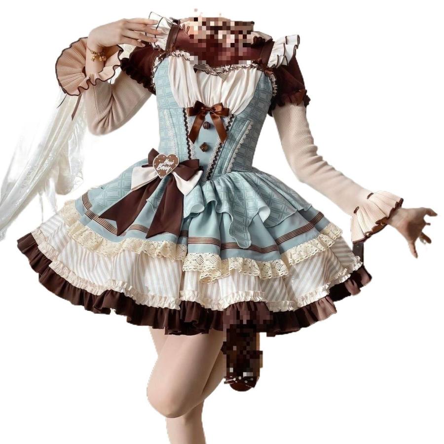 ロリータ ゆめかわ 森ガール ワンピース レディース コスプレ