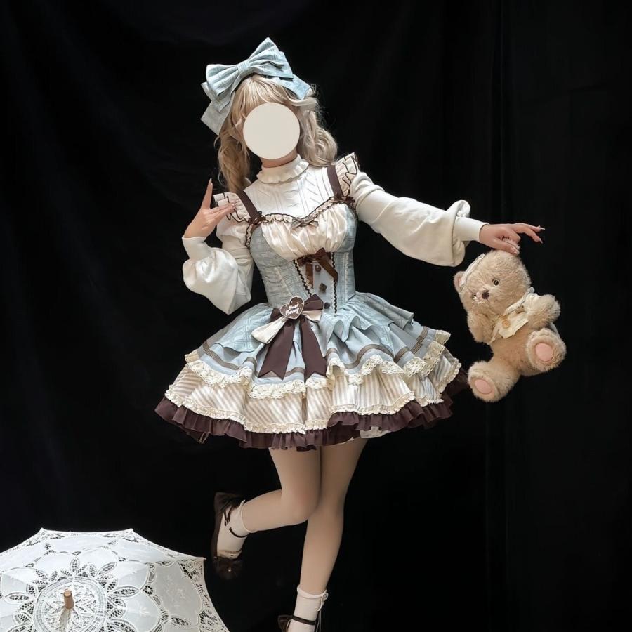 ロリータ ゆめかわ 森ガール ワンピース レディース コスプレ