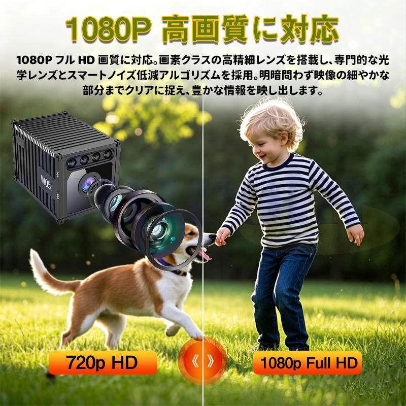 防犯カメラ WiFi 電池付き スマート検知 1080P高画質 監視カメラ 無線