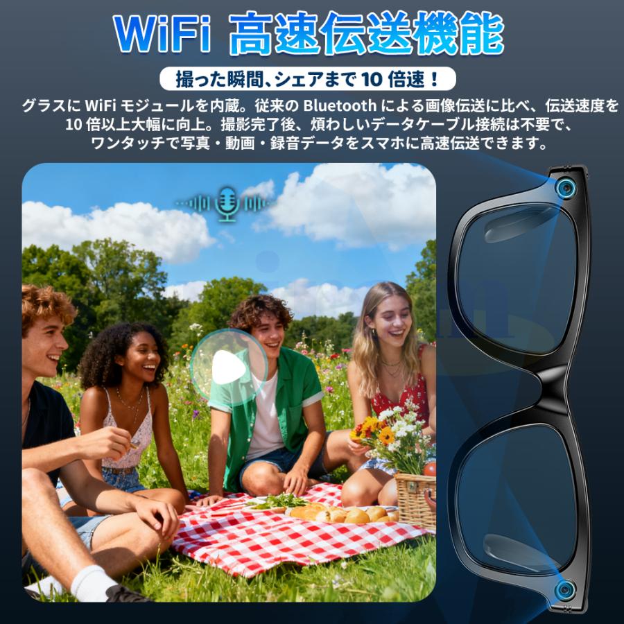 2026最新 新しいスマート製品 スマートグラス マイク内蔵 AIメガネ