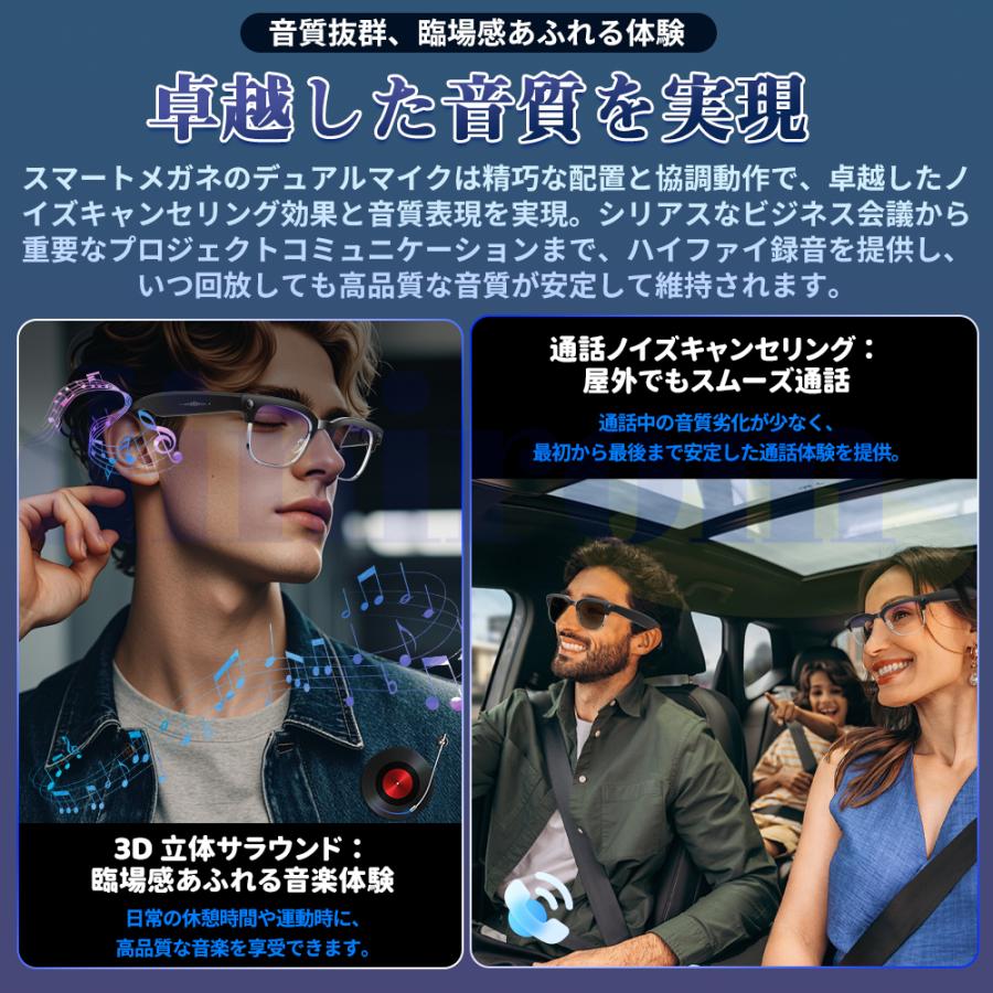2026最新 新しいスマート製品 スマートグラス マイク内蔵 AIメガネ