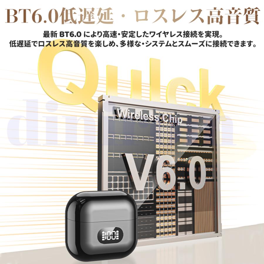 Bluetooth6.0 イヤホン AI翻訳機能 双方向同時通訳 150言語対応 音楽