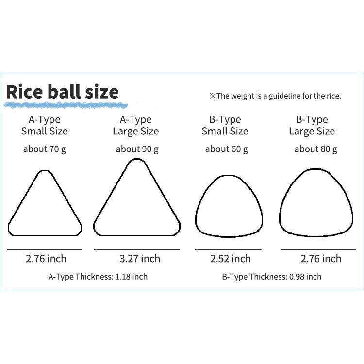 Onigiri Mold A-TYPE 3-holes L-size _ Rice Ball Mold _ Onigiri Mold Triangle _ Onigiri maker _ OMUSUBI ONIGIRI Shaper Bento |  | 05