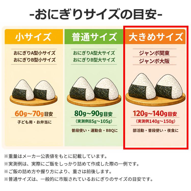 おにぎり型 おにぎり屋さんのおにぎり型 三角 ジャンボ関東 3個取