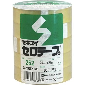 セキスイ セロテープ No.252 24mm x 35m 5巻 : KOINS - 通販 - Yahoo