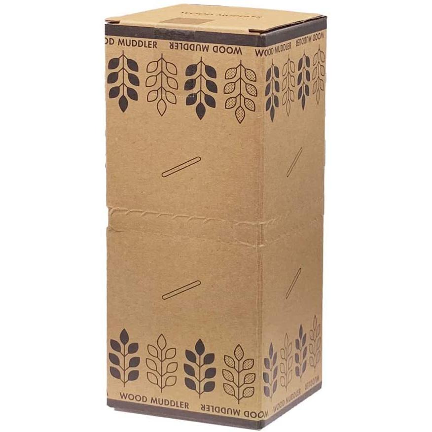 木製マドラー 14cm 未晒し 個包装 紙完封 100本 使い捨て 業務用