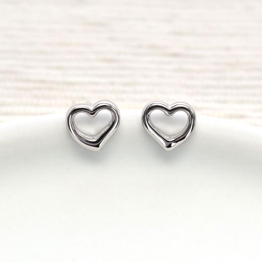 ピアス レディース 可愛い ハート オープンハート シンプル シルバー925 ピンクゴールド 1039 恋する雑貨屋 通販 Yahoo ショッピング