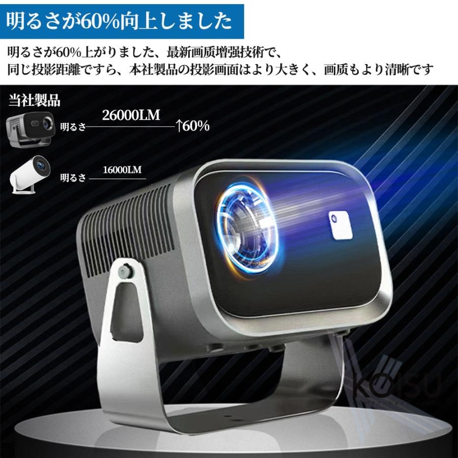 プロジェクター 家庭用 小型 天井投影 4K対応 電動フォーカス スマホと繋げる 26000LM高輝度 超高清 Netflix/YouTubeb 高画質 静音 自動台形補正 軽量 5G wifi6 : koisu - 通販 - Yahoo!ショッピング プロジェクター 家庭用 小型 天井投影 4K対応 電動フォーカス スマホと繋げる 26000LM高輝度 超高清 Netflix/YouTubeb 高画質 静音 自動台形補正 軽量 5G wifi6 : koisu - 通販 - Yahoo!ショッピング
