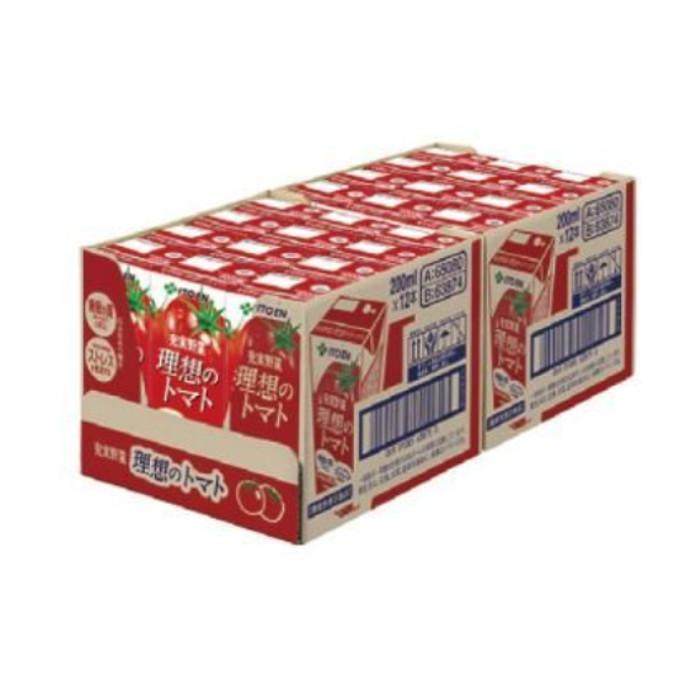 伊藤園　充実野菜 理想のトマト 200ml 紙パック ２ケース ４８本 機能性表示食品 送料無料（北海道、九州、沖縄、離島を除く） 睡眠 ストレス　ポイント利用