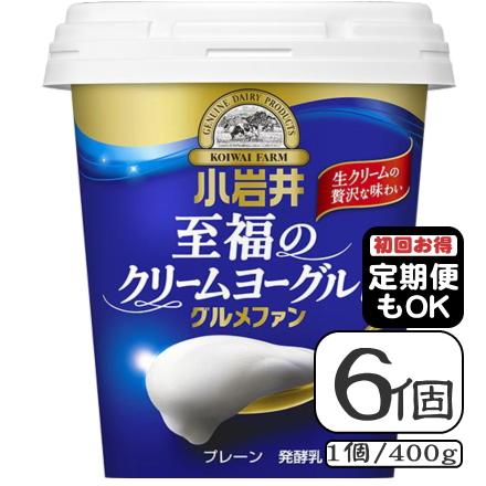 小岩井 小岩井至福のクリームヨーグルト【グルメファン】350g×6個