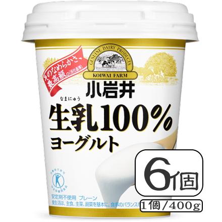 小岩井 小岩井生乳100％ヨーグルト【400g×6個セット】 : 小岩井まきば