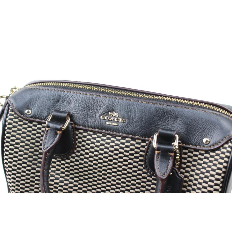 COACH コーチ ショルダー 2way ハンド ボストン バッグ F57242 黒 