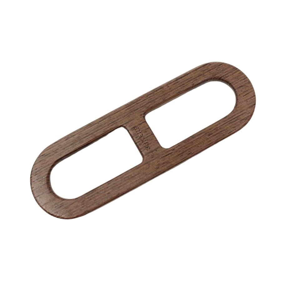 HERMES エルメス スカーフリング シェーヌダンクル ウッド シェル  