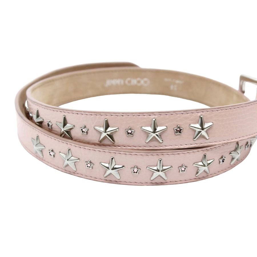 JIMMY CHOO ジミーチュウ ベルト スタッズ スター 星 ピンク JIMMY CHOO ジミーチュウ ベルト スタッズ スター 星 ピンク