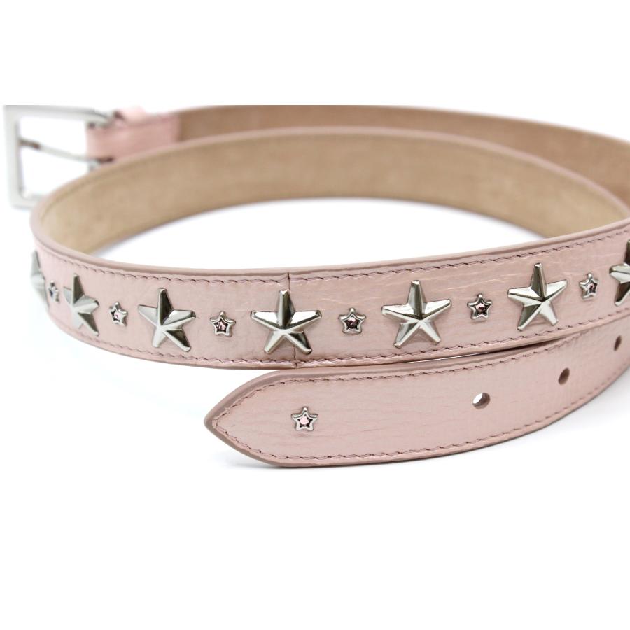JIMMY CHOO ジミーチュウ ベルト スタッズ スター 星 ピンク JIMMY CHOO ジミーチュウ ベルト スタッズ スター 星 ピンク