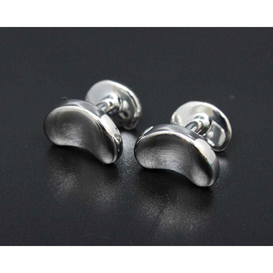 Denmark シルバー925 リーフ　カフス　ボタン　リング Denmark シルバー925 リーフカフスボタンリング