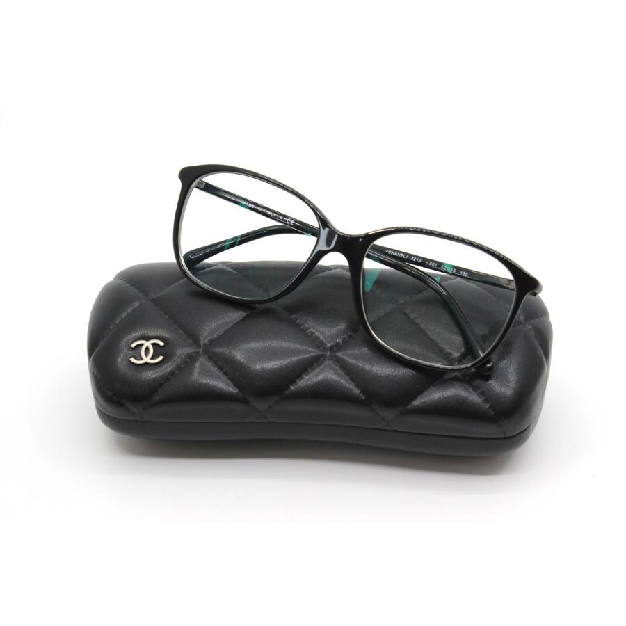 CHANEL シャネルメガネ眼鏡ココマークブラック