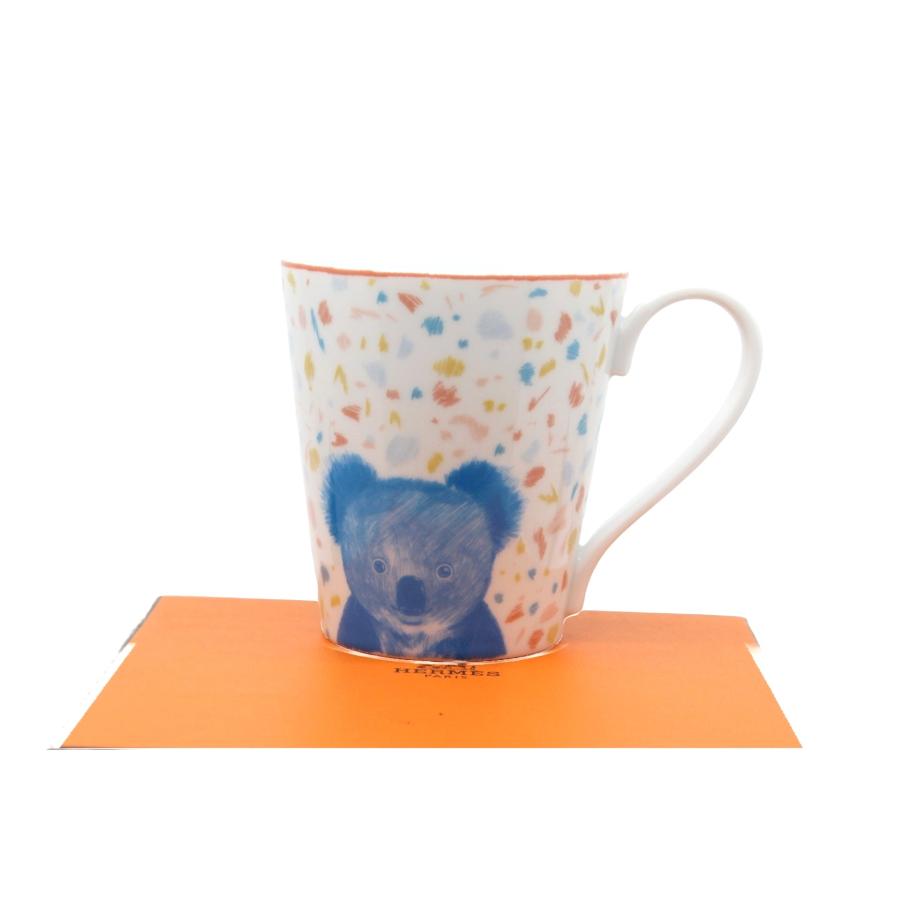 HERMES エルメス コアラ パンダ マグカップ コップ ホワイト 白 HERMES エルメス コアラ パンダ マグカップ コップ ホワイト 白