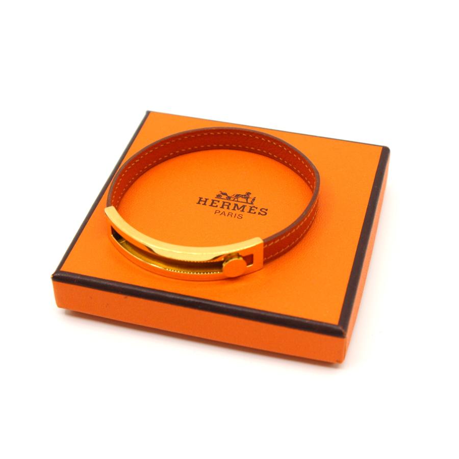 HERMES エルメス プスプス ブレスレット バングル レザー HERMES エルメス プスプス ブレスレット バングル レザー