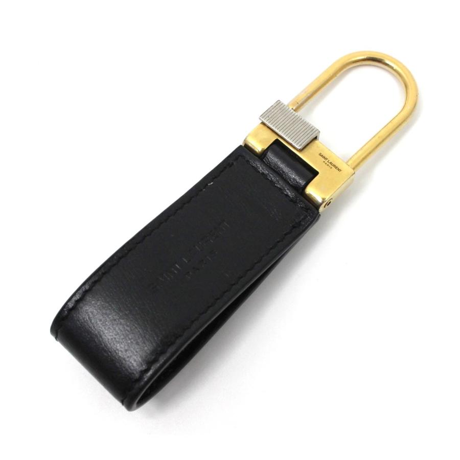 SAINT LAURENT サンローラン キーリング 668961 ブラック 黒 YSL SAINT LAURENT サンローラン キーリング 668961 ブラック 黒 YSL
