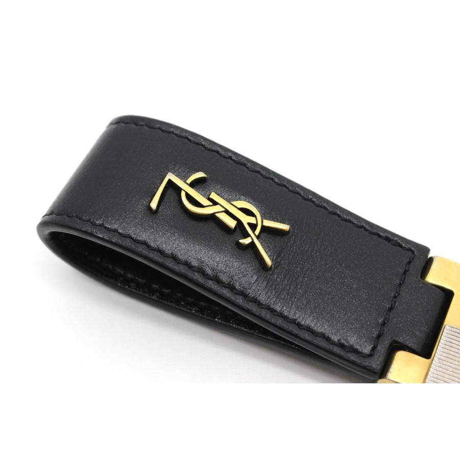 SAINT LAURENT サンローラン キーリング 668961 ブラック 黒 YSL SAINT LAURENT サンローラン キーリング 668961 ブラック 黒 YSL