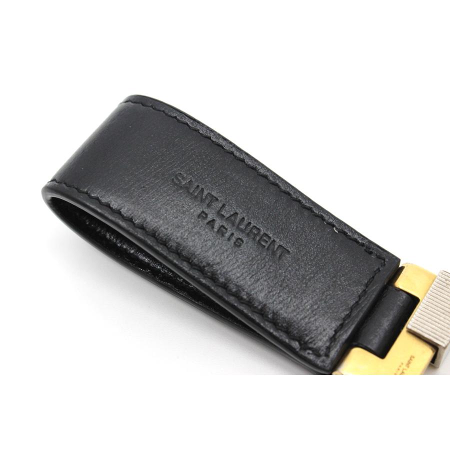 SAINT LAURENT サンローラン キーリング 668961 ブラック 黒 YSL SAINT LAURENT サンローラン キーリング 668961 ブラック 黒 YSL