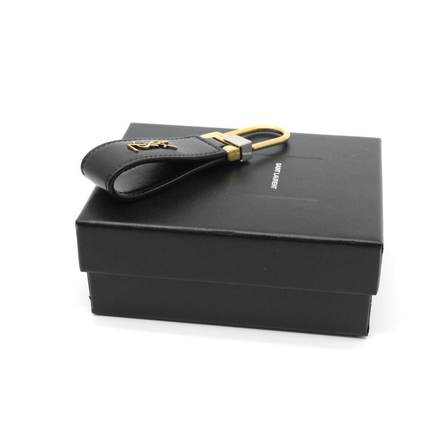 SAINT LAURENT サンローラン キーリング 668961 ブラック 黒 YSL SAINT LAURENT サンローラン キーリング 668961 ブラック 黒 YSL