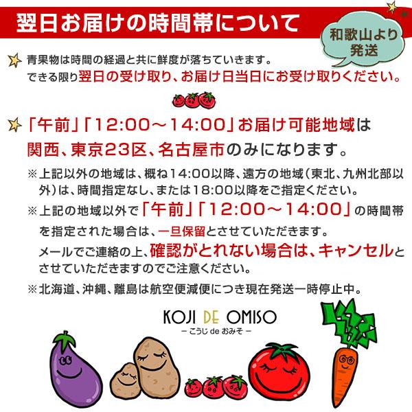 産地直送！和歌山産 小松菜 200g ■期日指定不可・翌日受取限定：時間指定にご注意ください■｜koji-de-omiso｜02