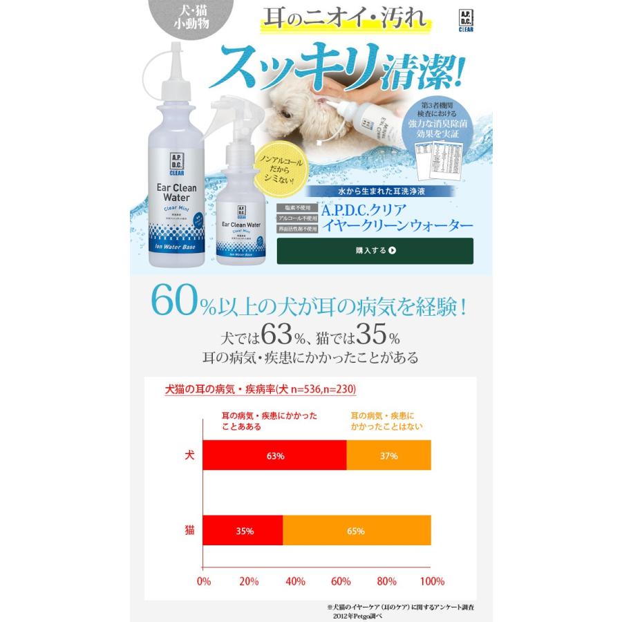 APDCクリア イヤークリーンウォーター 100ml（耳掃除 イヤークリーナー）｜koji｜02