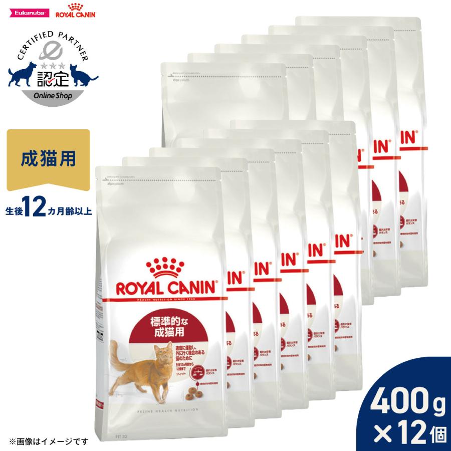 ロイヤルカナン（ROYAL CANIN） 猫 キャットフード フィット 400g×12袋