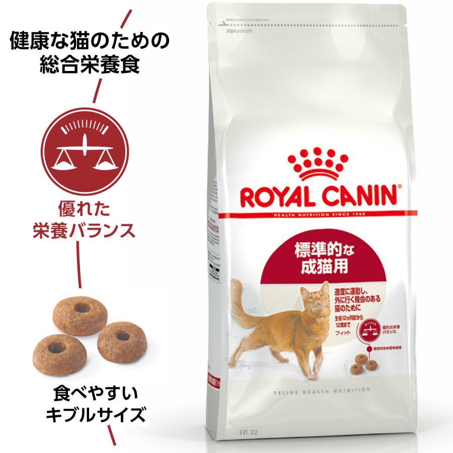 ロイヤルカナン 猫 キャットフード フィット 2kg×6個 適度に運動をする猫専用フード 成猫用_1