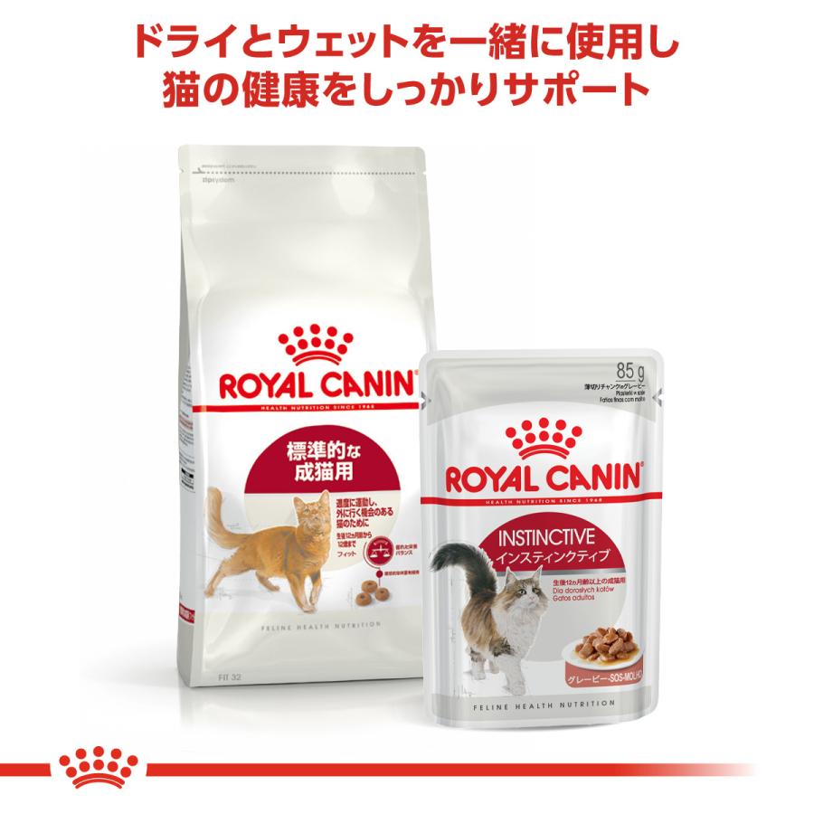 ロイヤルカナン 猫 キャットフード フィット 2kg×6個 適度に運動をする猫専用フード 成猫用_4