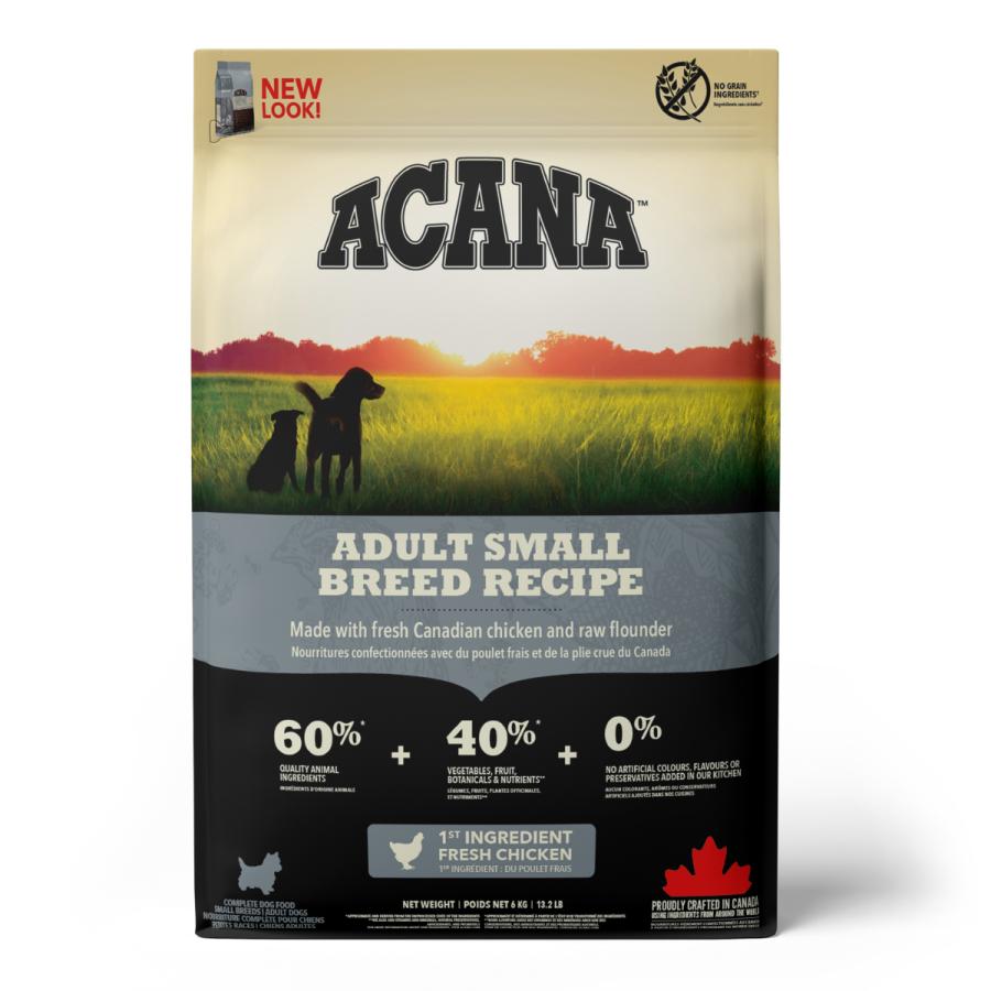 アカナ ACANA ドッグフード アダルトスモールブリードレシピ 小型犬 成犬用 穀物不使用 6kg 正規品 無添加の画像