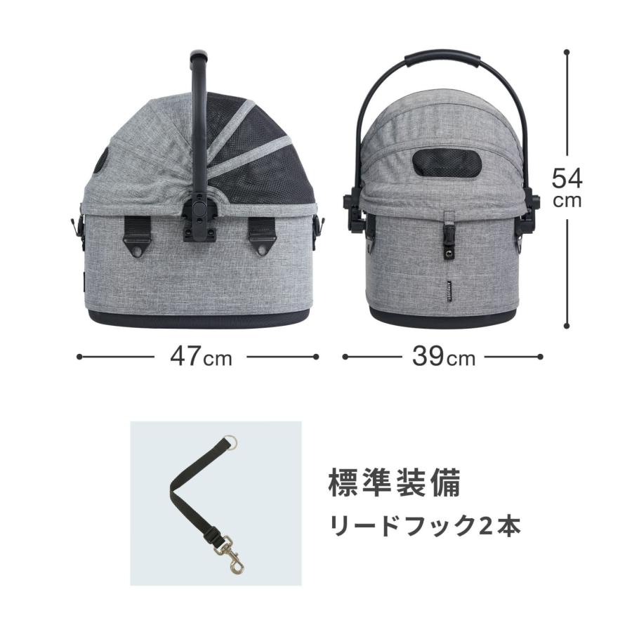 エアバギー フォー ペット AIRBUGGY FOR PET コット単体 スモール アースブラック ペットバギー 犬 猫_11