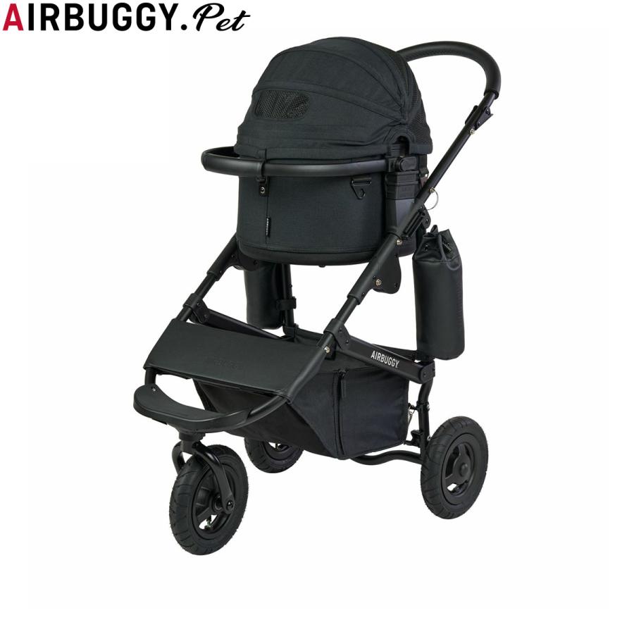 AIRBUGGY DOME3 ペットカート アースブラック エアバギー フォー ペット ペットカート ドーム3 セット ブラック