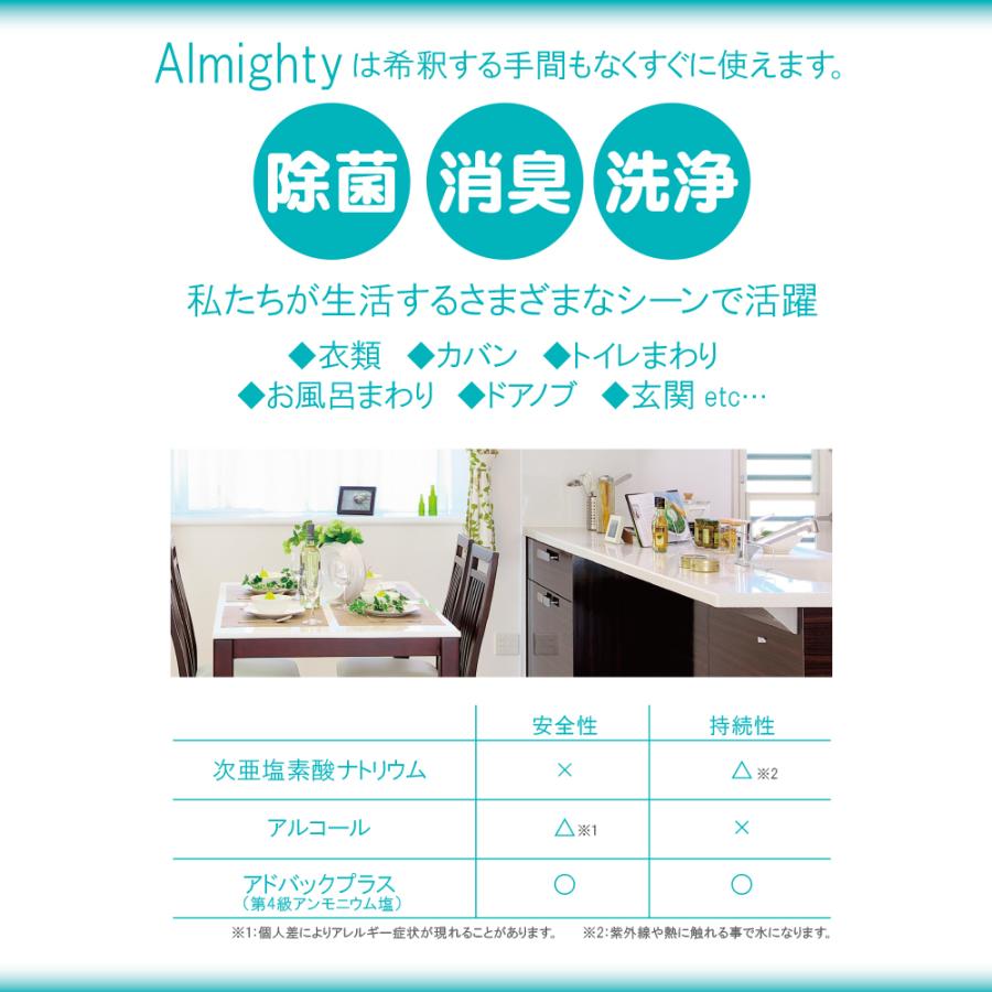 除菌消臭液 アドバック+ オールマイティ 50ml 第４級アンモニウム塩 塩化ベンザルコニウム アルコール不使用 | オールマイティ | 03