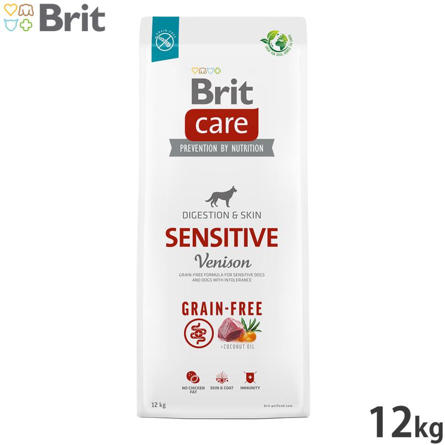 （プレゼント付き）ブリットケア Brit Care ドッグフード センシティブ 12kg 成犬用 胃腸の敏感な犬用 無添加 | Brit