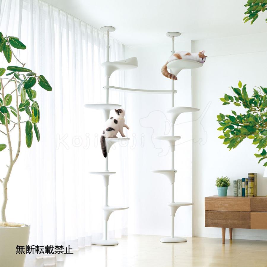 OPPO CatForest-2 ホワイト 突っ張り型 キャットタワー OPPO（オッポ） キャットタワー 突っ張り スリム キャットフォレスト