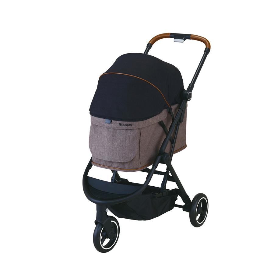 コムペット ペットカート ルルテイル マウナロアブラック×グレージュ