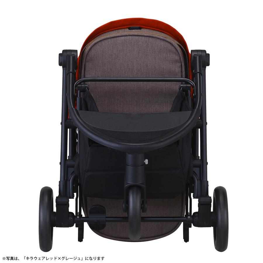 コムペットコンビ ペット用カート ルルテイル　マウナロアブラック×グレージュ コムペット ペットカート ルルテイル マウナロアブラック