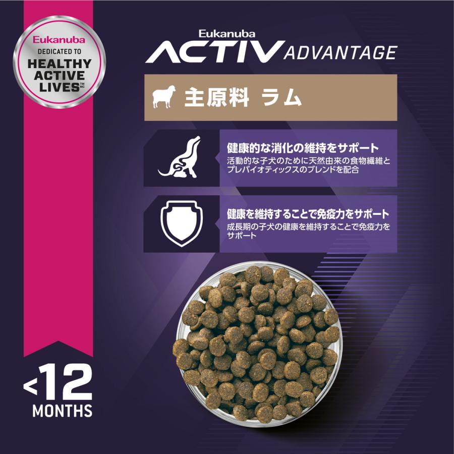 ユーカヌバ（Eukanuba） ドッグフード パピー ラム＆ライス 800g